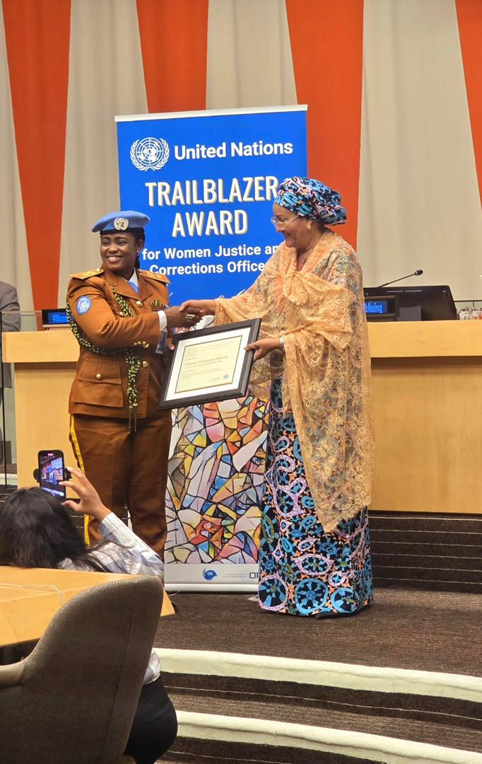Nigerian Correctional officer wins 2025 UN Trailblazer Award