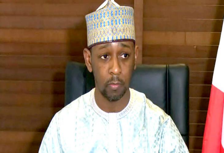 A file photo of Zamfara State Deputy Governor, Mahdi Gusau, addressing reporters in the state capital.  Â